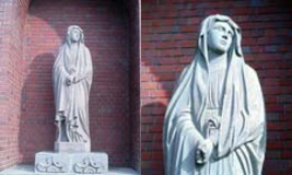 写真左1・「悲しみの聖母マリア像」